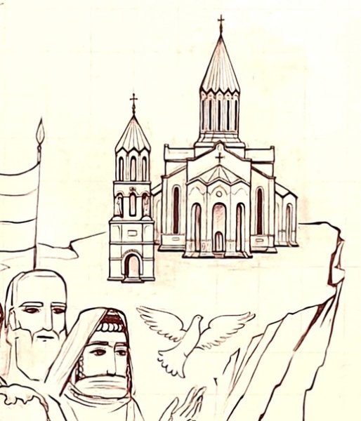 Армянская Церковь Графика