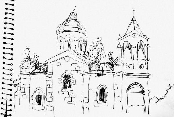 Армянская Церковь рисунок