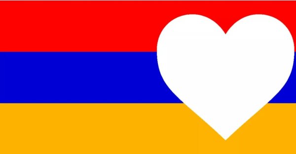 Флаг Армении нарисованный