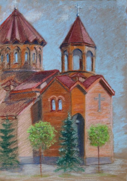 Армянская Церковь карандашом