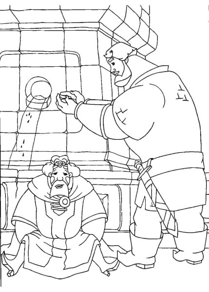 Рисунок к сказке Илья Муромец и Соловей разбойник