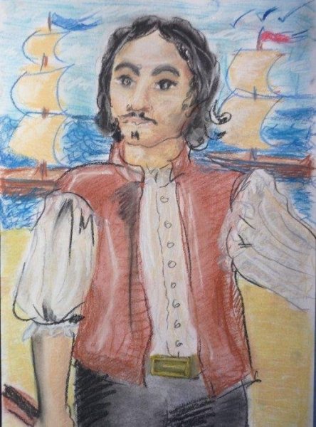 Петр 1 портрет легкий