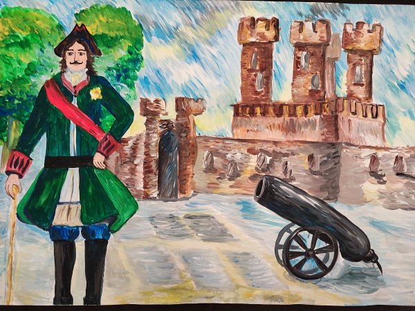 Как нарисовать Петра 1