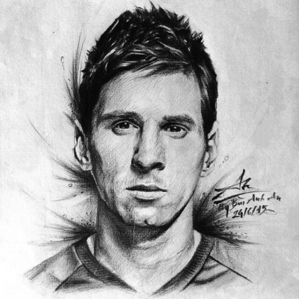 Раскраски футболистов Барселоны Месси