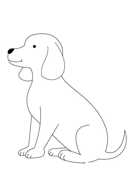 Очертание морды собаки