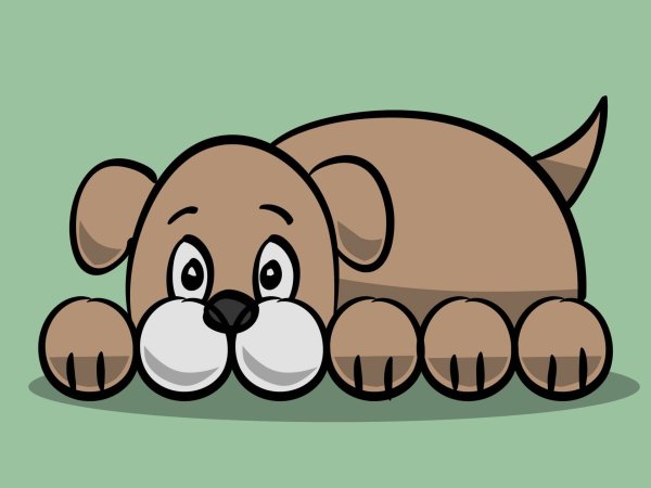 Собака рисунок