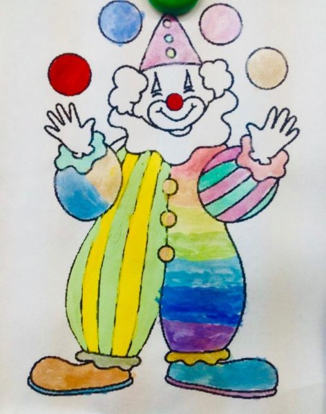 Клоун рисунок