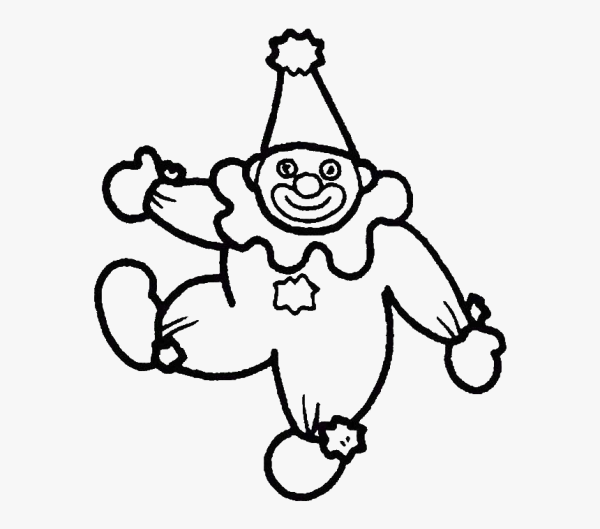 Лицо клоуна раскраски для детей