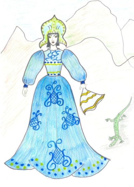 П П Бажов медной горы хозяйка рисунок