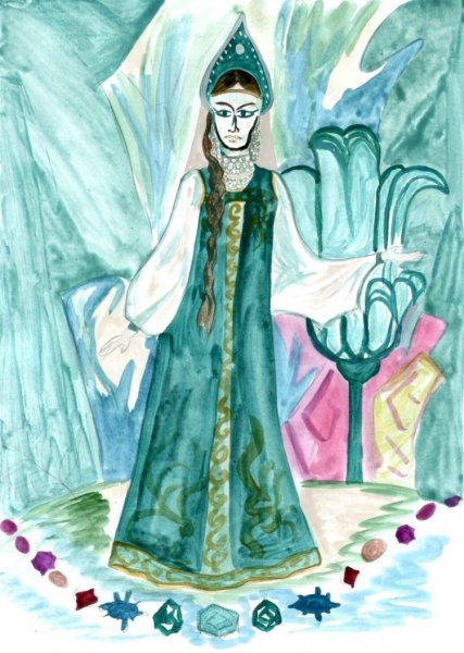 Иллюстрация к произведению Бажова медной горы