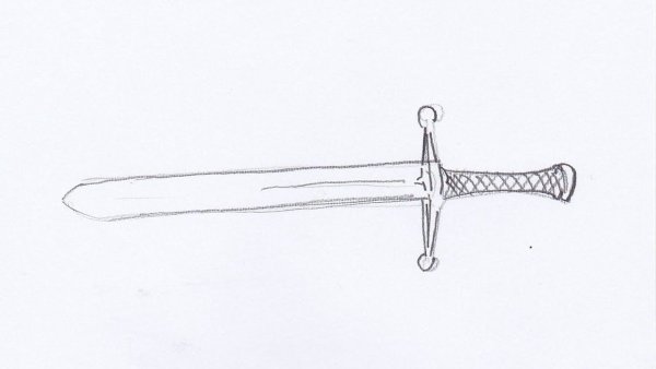 Меч карандашом