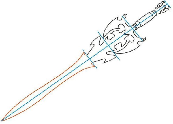 Меч рисунок