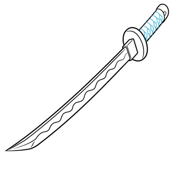 Катана для срисовки