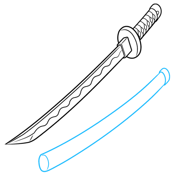 Катана акаме чертеж