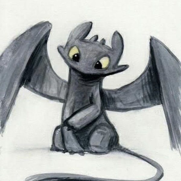 Несложный рисунок Беззубике