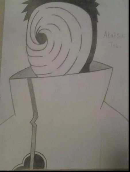 Тоби Обито для срисовки