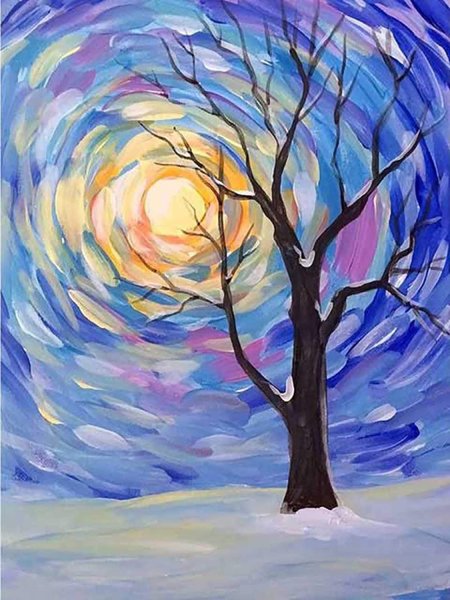 Пейзаж в холодных тонах