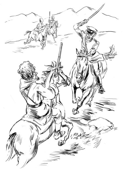 Илюстрация по рассказу "кавказский пленник"