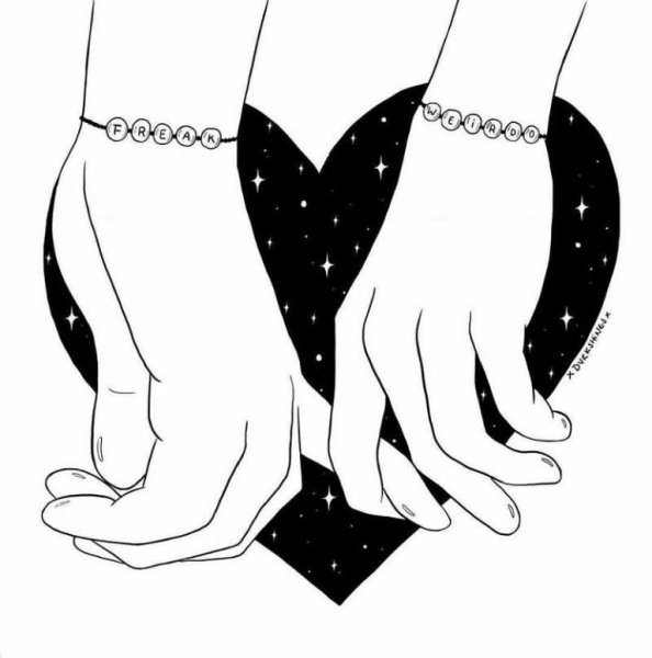 Рисунки для срисовки лёгкие парные