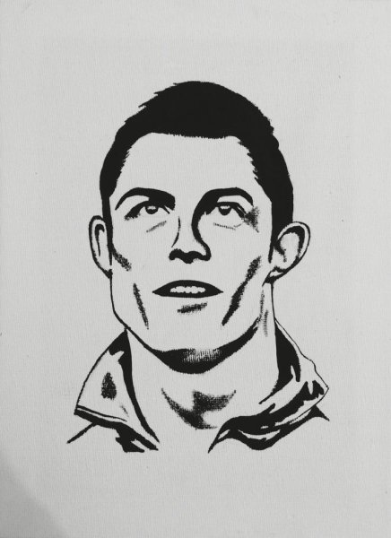 Раскраска Кристиано Роналдо