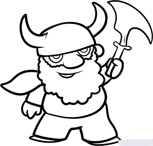 Гномы картинки для срисовки