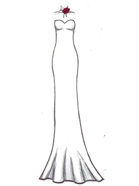 Платья для рисования