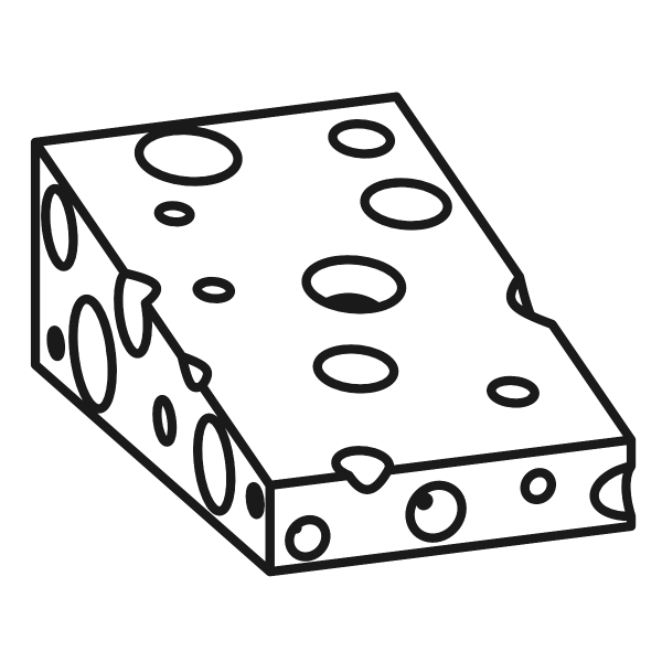Сыр раскраска