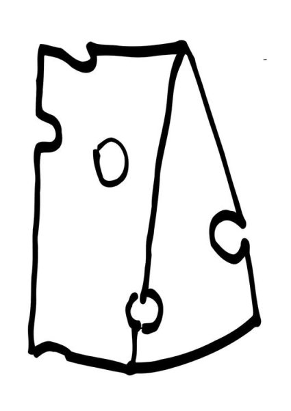 Сыр детей раскраска трафарет для детей