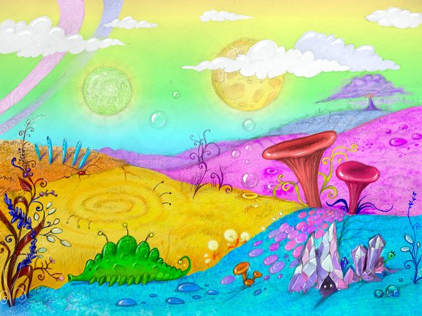 Фантазийные рисунки карандашом