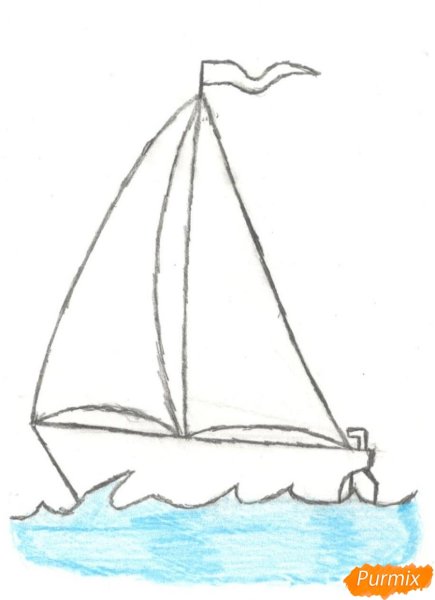 Кораблик рисунок для детей