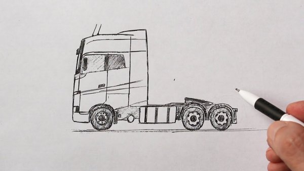 Рисунок фуры легкий