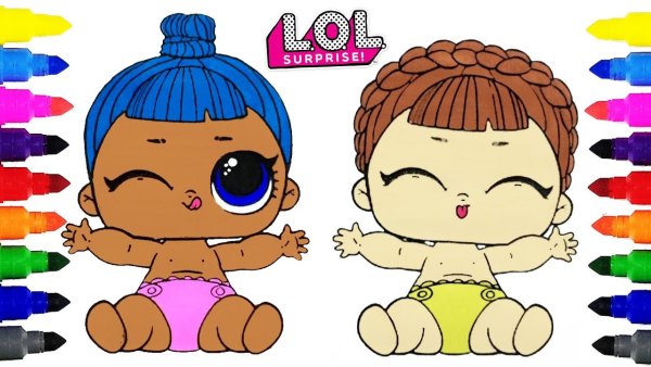 Кукла ЛОЛ рисовалка