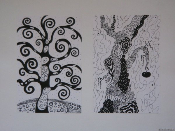 Декоративная композиция стилизация дерева