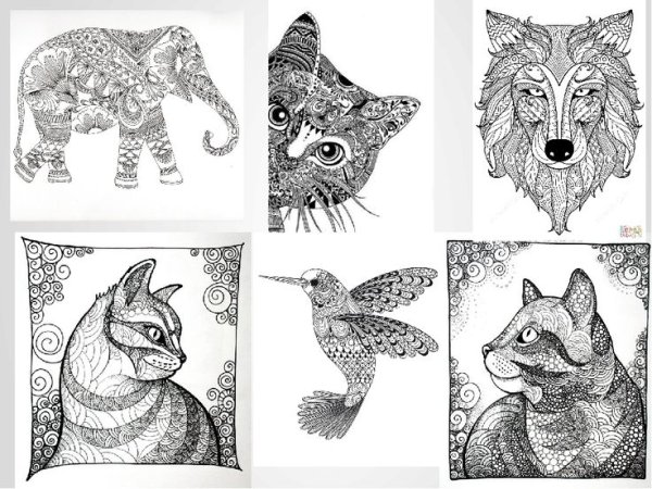 Стилизация животных композиция