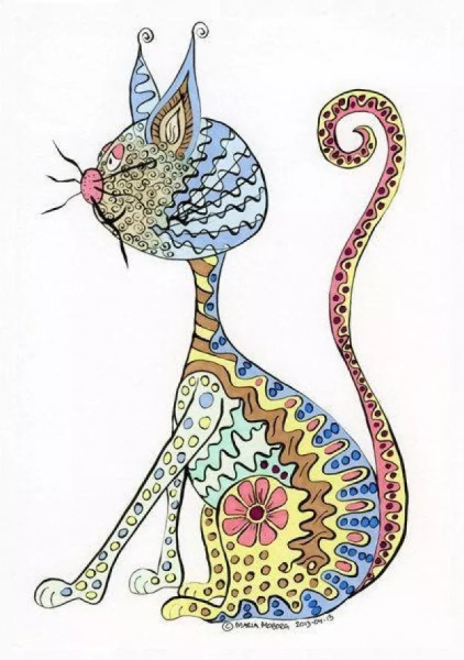 Техника рисования Зентангл и дудлинг