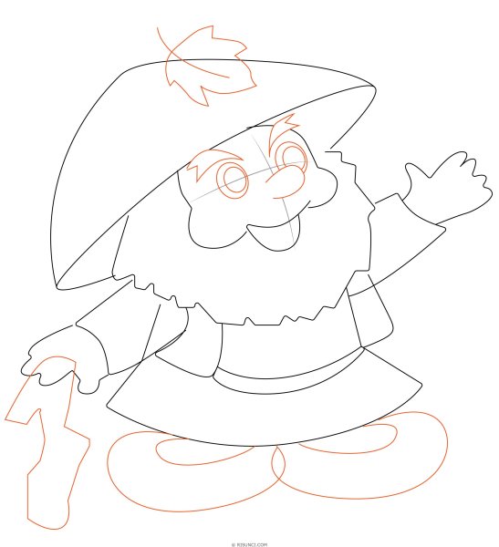 Старичок Лесовичок раскраска