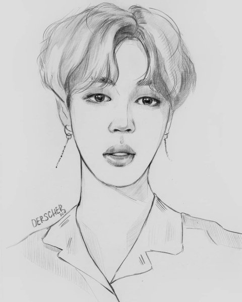 БТС для срисовки Чимин