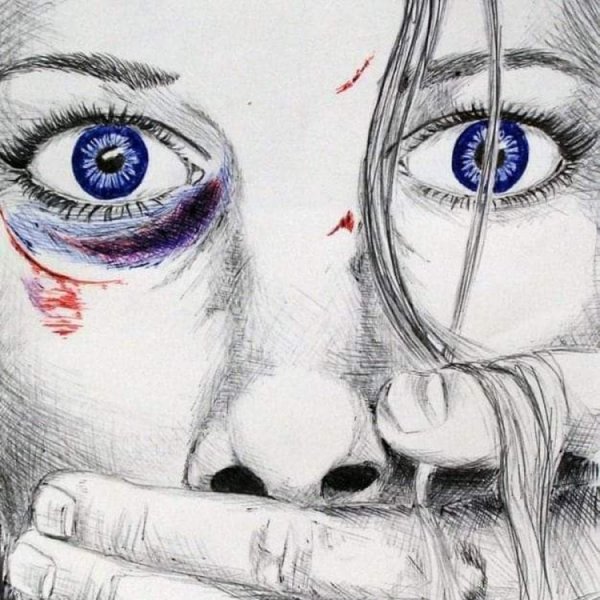 Страх рисунок карандашом