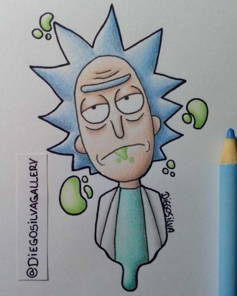 Рик и Морти для скетчбука