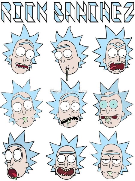 Рик и Морти нарисовать карандашом поэтапно