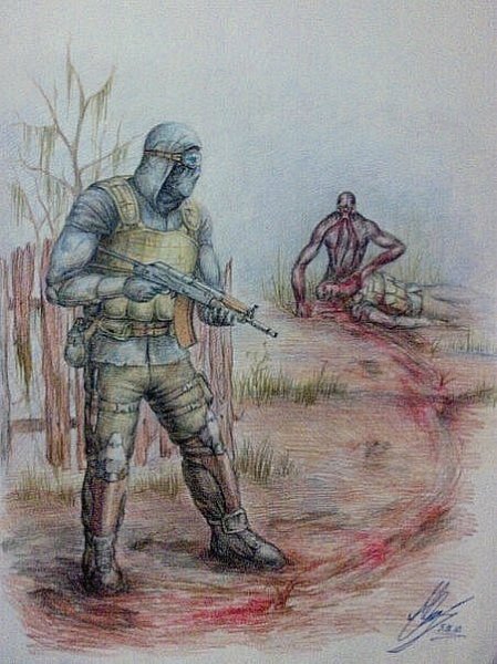 Сталкер рисунки