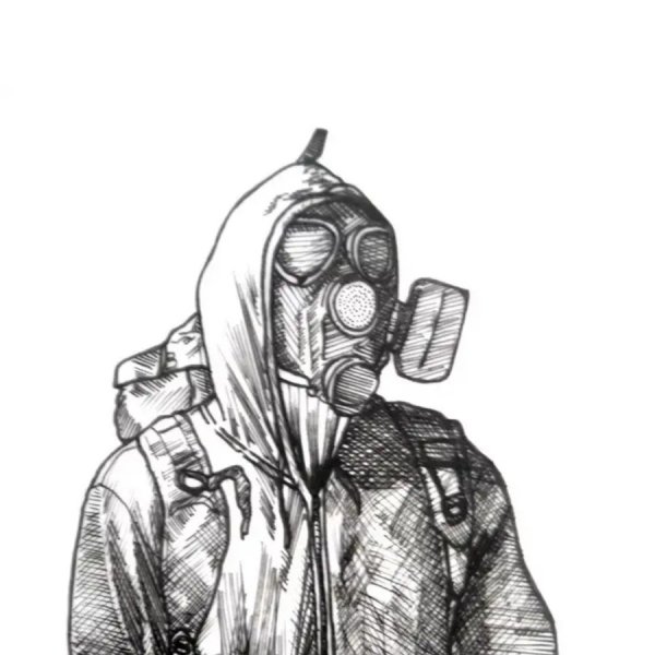Противогаз разукрашенный