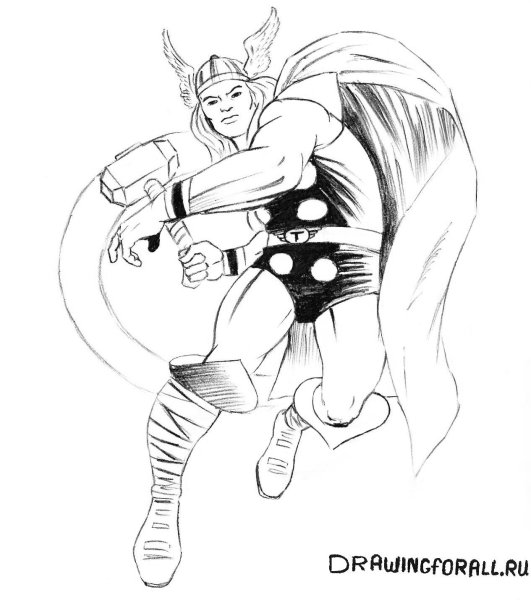 Раскраски Марвел тор РАГНАРОК