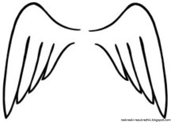 Крылья трафарет