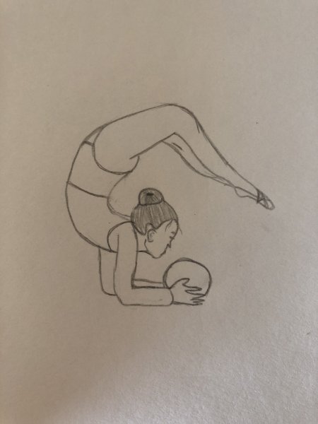 Гимнастка карандашом