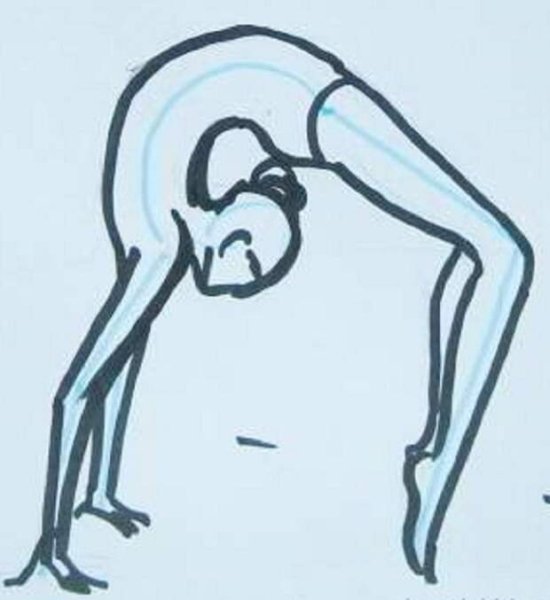 Гимнастки для срисовки карандашом