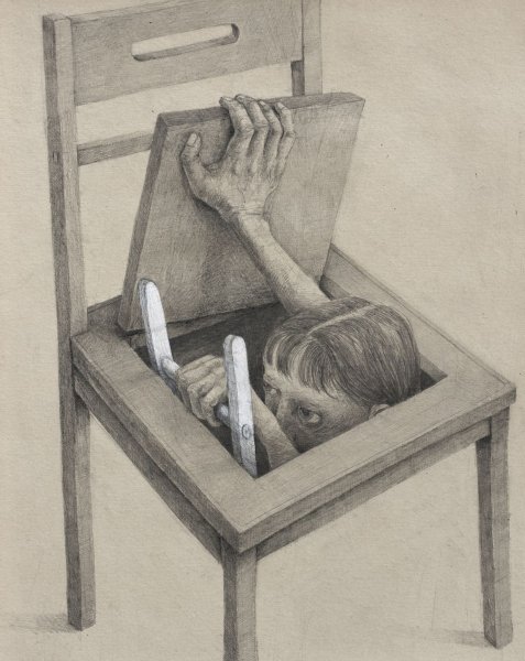 Абстракция карандашом