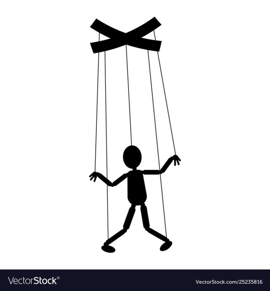 Марионетка карандашом