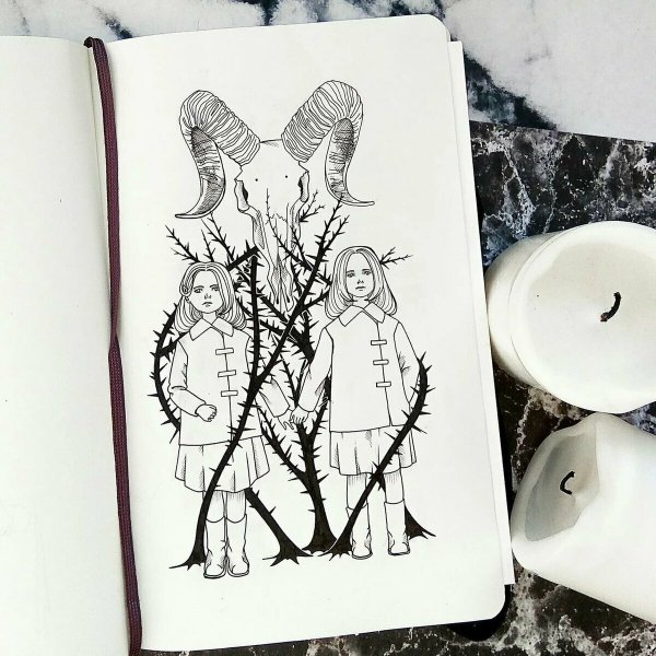 Маленькие рисунки в скетчбук