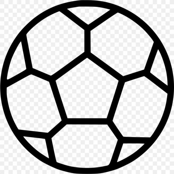 Футбольный мяч карандашом